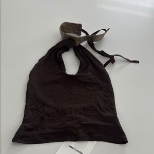 Jaded London Brown Halter Top